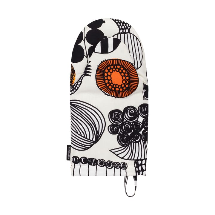 Rękawica kuchenna Puutarhurin parhaat - White-black-orange - Marimekko