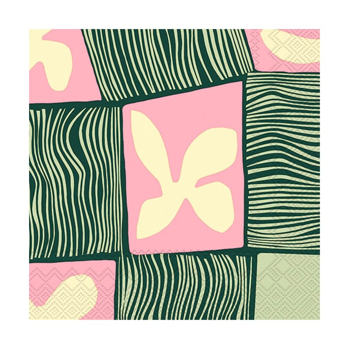 Serwetki Korkeuksissa 33x33 cm 20 szt. - Rose-Green - Marimekko