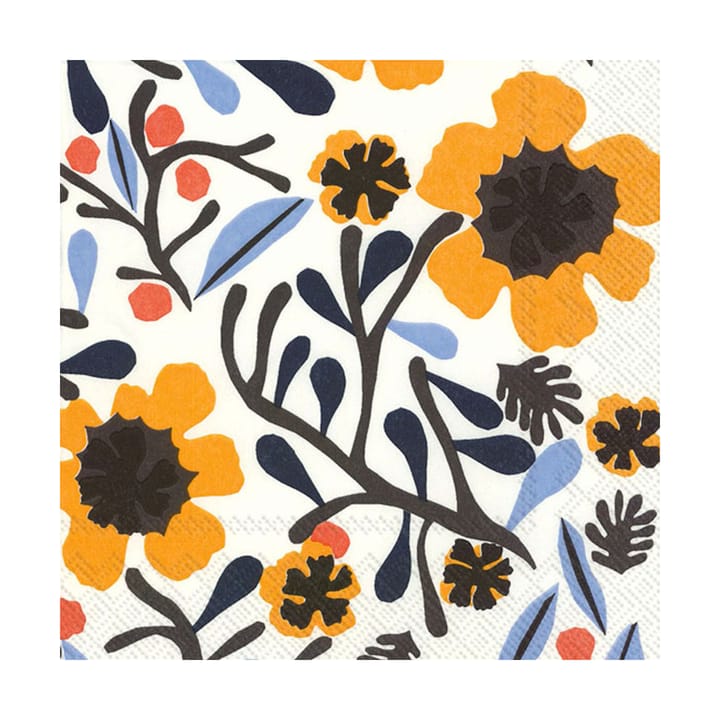 Serwetki Mykerö 33x33 cm, 20 szt. - White-yellow - Marimekko