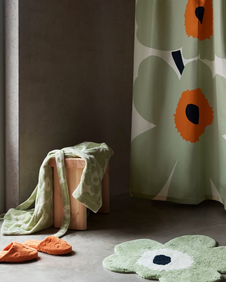 Szlafrok Unikko - Off white-sage, L - Marimekko