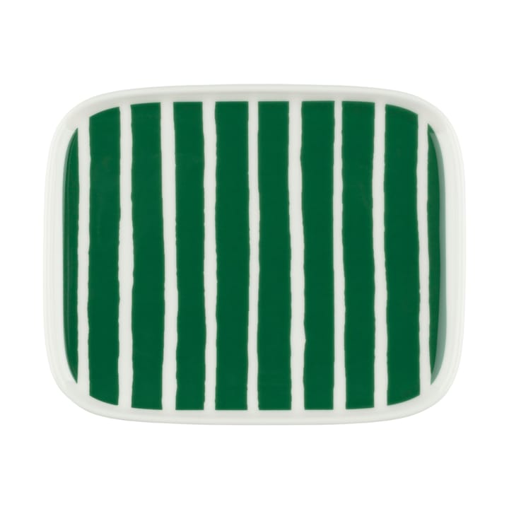 Talerz Oiva Piccolo 12x15 cm - White-green - Marimekko