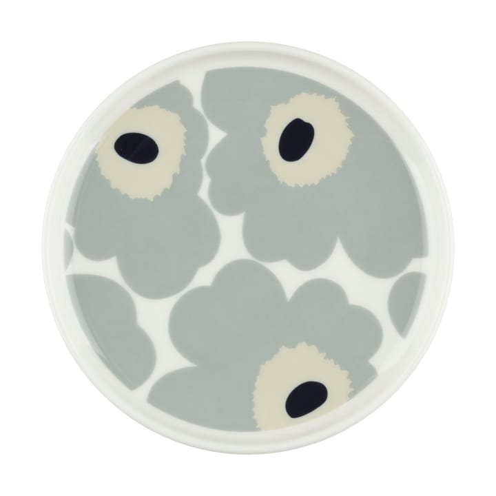 Talerz Unikko Ø13.5 cm - White-light grey-sand-dark blue - Marimekko