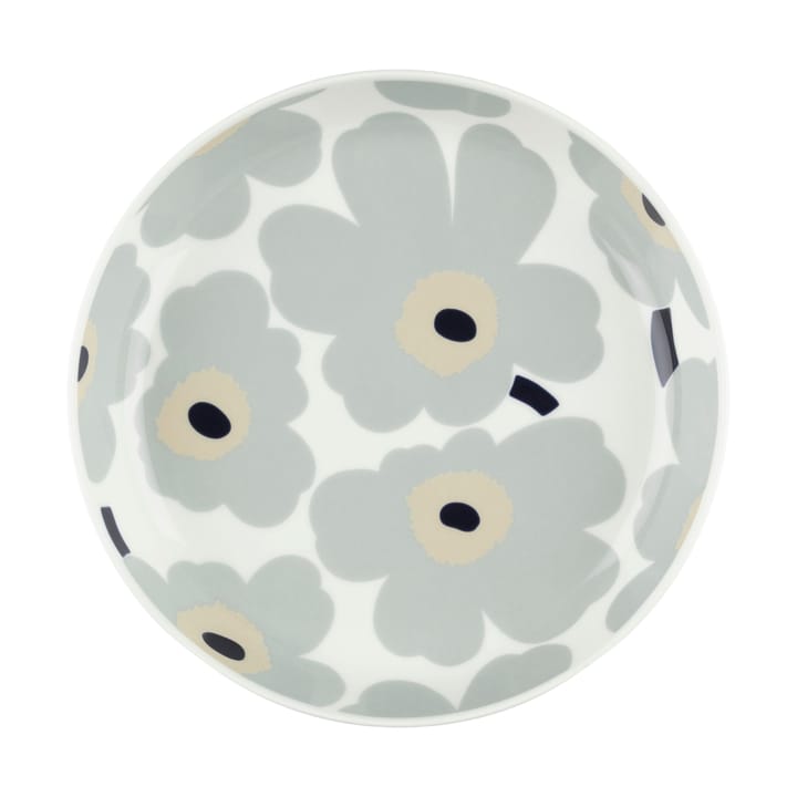 Talerz Unikko Ø20,5 cm - White-light grey-sand-dark blue - Marimekko