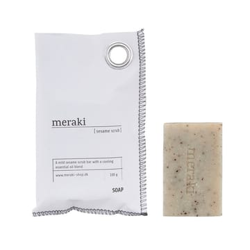 Meraki mydło do rąk w kostce - peeling sezamowy - Meraki