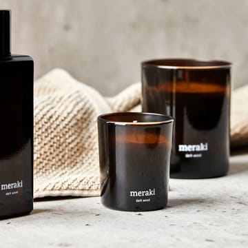 Świeca zapachowa Meraki 12 godzin 2-pak - Dark wood - Meraki