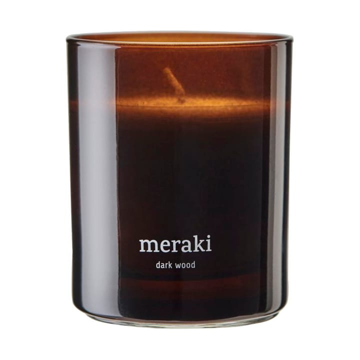 Świeca zapachowa Meraki, 35 godzin - Dark wood - Meraki