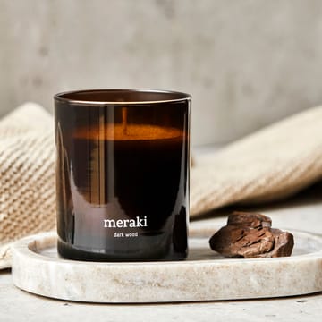 Świeca zapachowa Meraki, 35 godzin - Dark wood - Meraki