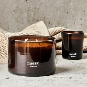 Świeca zapachowa Meraki, 60 godzin - Dark wood - Meraki