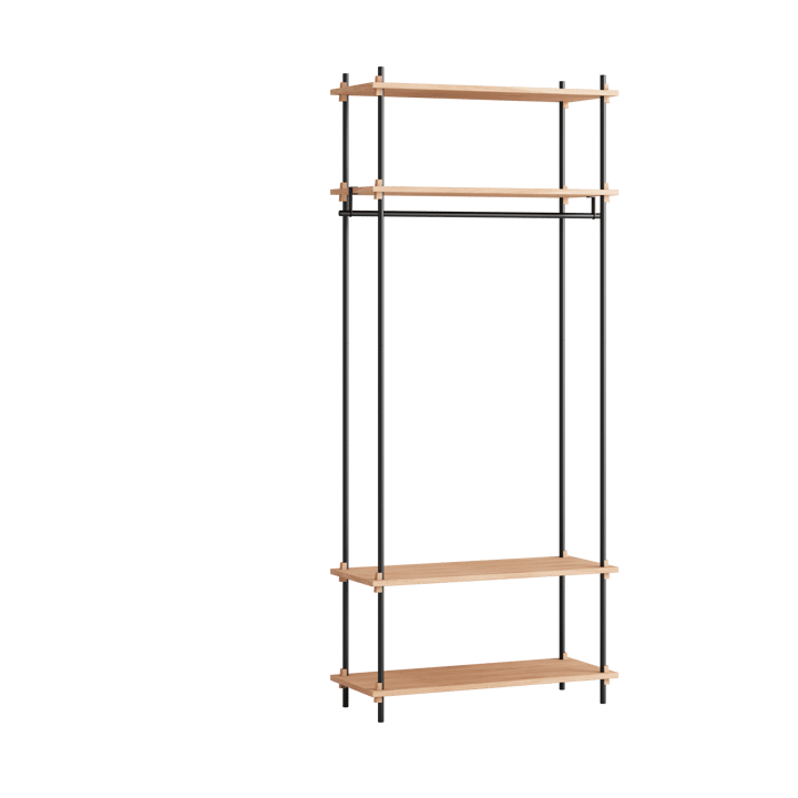 Moebe shelving system s.200.1.F - Dąb-czarny - MOEBE