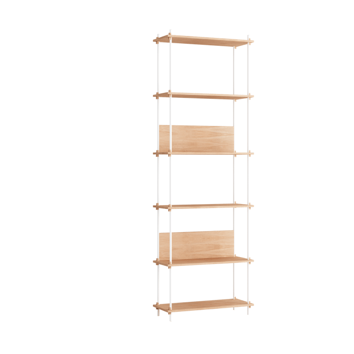 Moebe shelving system s.255.1.A - D�ąb-biały - MOEBE