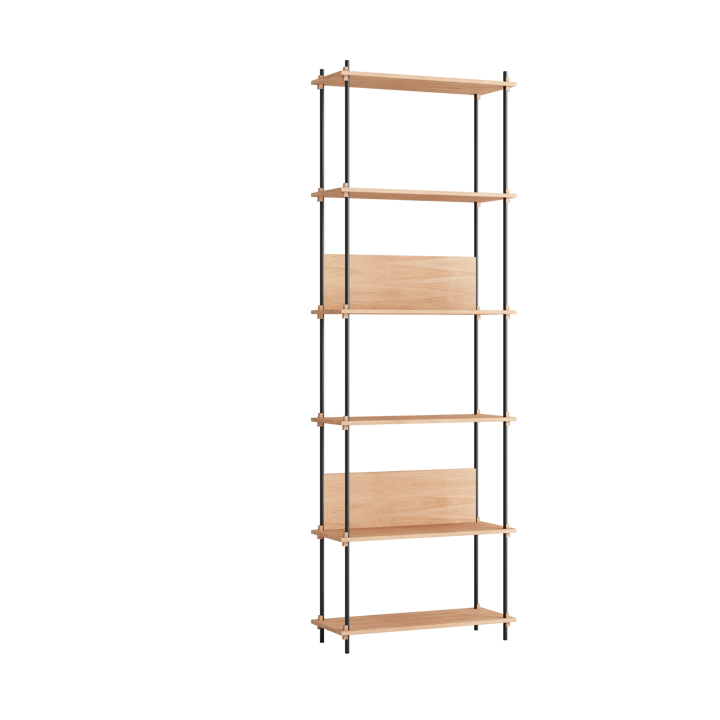 Moebe shelving system s.255.1.A - Dąb-czarny - MOEBE