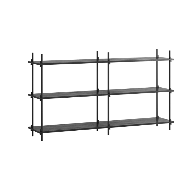 Moebe shelving system s.85.2.B - Czarny - MOEBE