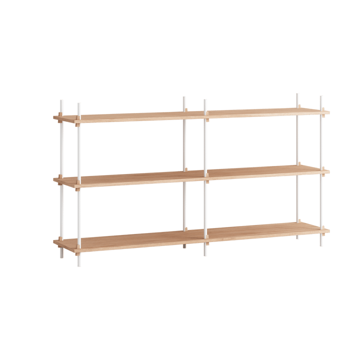 Moebe shelving system s.85.2.B - Dąb-biały - MOEBE