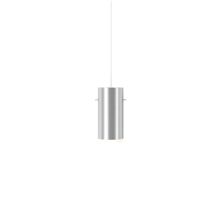 Moebe Tube lampa wisząca small Ø8 cm, Szczotkowane aluminium MOEBE