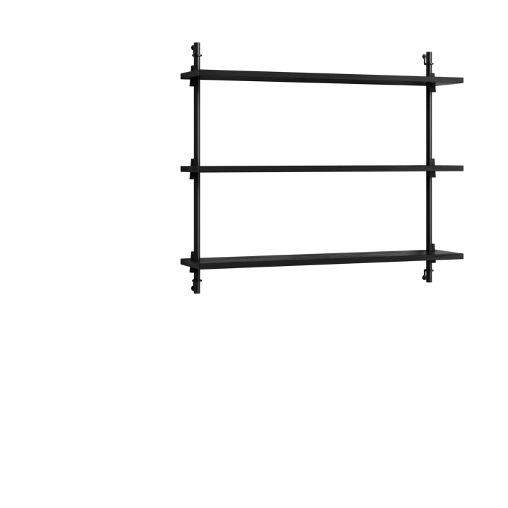 Moebe wall shelving ws.65.1, Czarny MOEBE