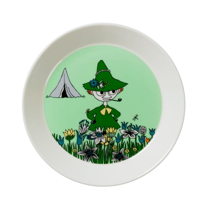 Snufkin talerz Muminki  - zielony - Moomin Arabia