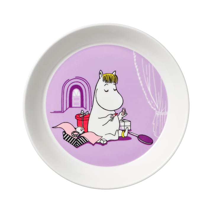 Talerz Panna Migotka purpurowy - Muminki  - purpurowy - Moomin Arabia