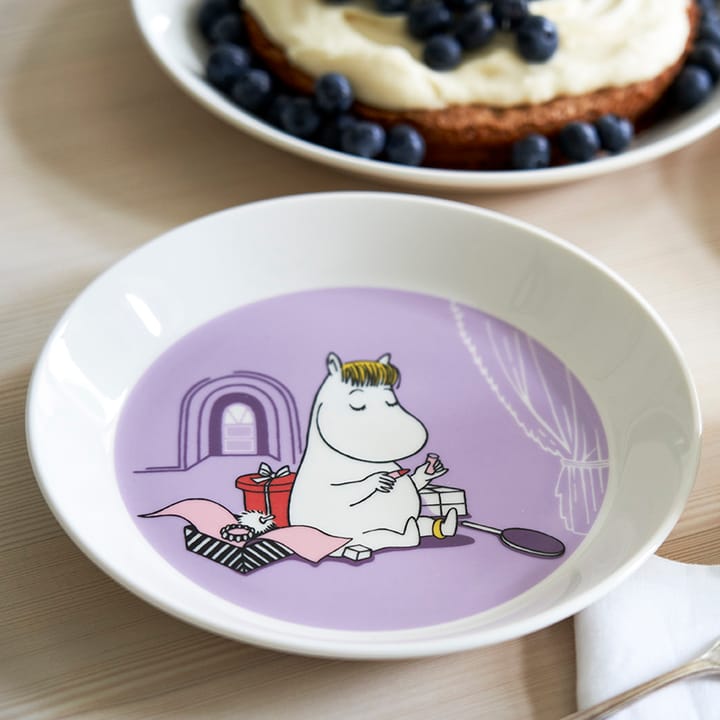 Talerz Panna Migotka purpurowy - Muminki , purpurowy Moomin Arabia