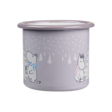 Kubek emaliowany Moomin 25 cl - Snowfall - Muurla