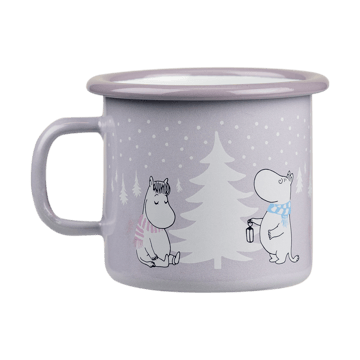 Kubek emaliowany Moomin 25 cl - Snowfall - Muurla