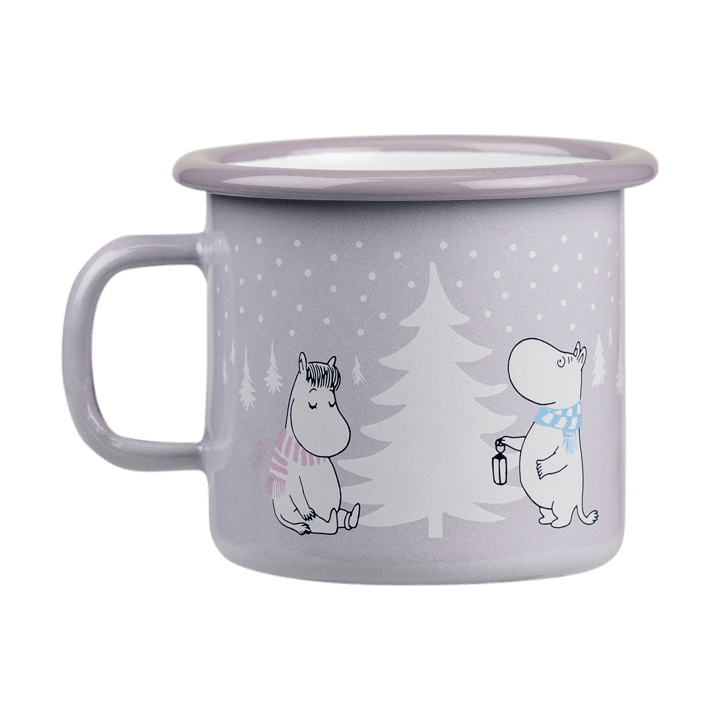 Kubek emaliowany Moomin 25 cl - Snowfall - Muurla