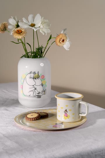 Kubek emaliowany Moomin 37 cl - Flowers - Muurla