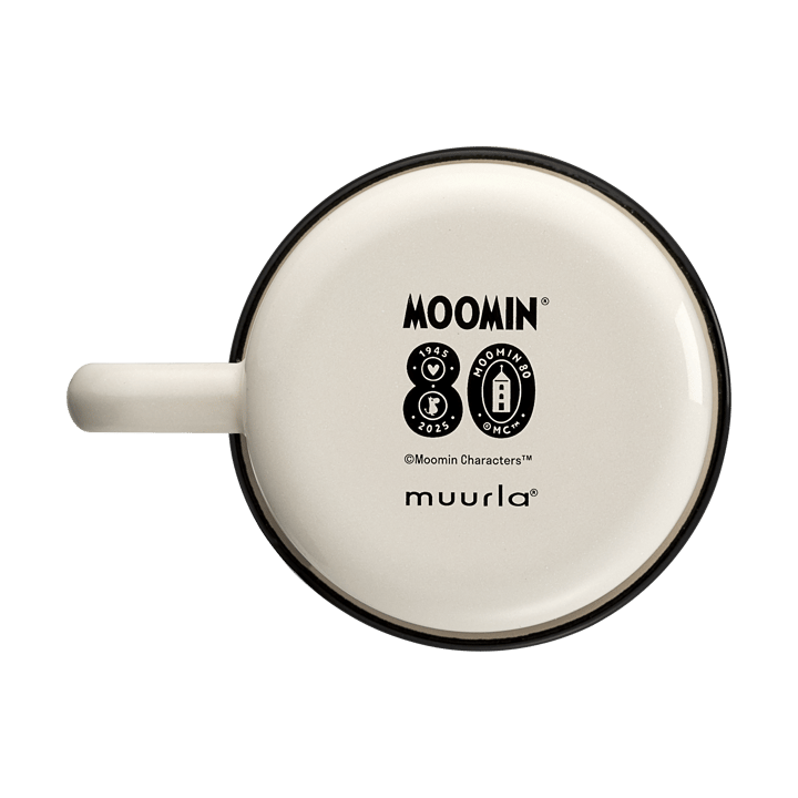 Kubek emaliowany Muminki 80 370 ml, Biały Muurla