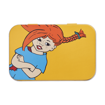 Puszka metalowa z Pippi 10x6,5x3 cm - The Strongest Girl - Muurla