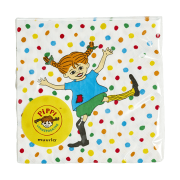 Serwetki Pippi 33x33 cm, 20 sztuk - Gra w klasy - Muurla