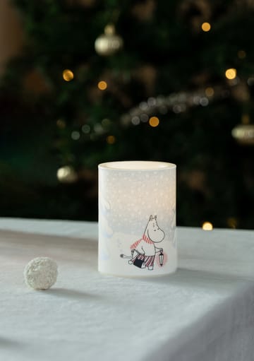 Świeca blokowa Moomin LED 10 cm - Let it snow - Muurla