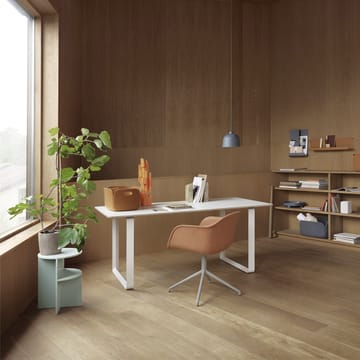 70/70 stół  170x85 cm - Oak veneer-Plywood-Grey - Muuto