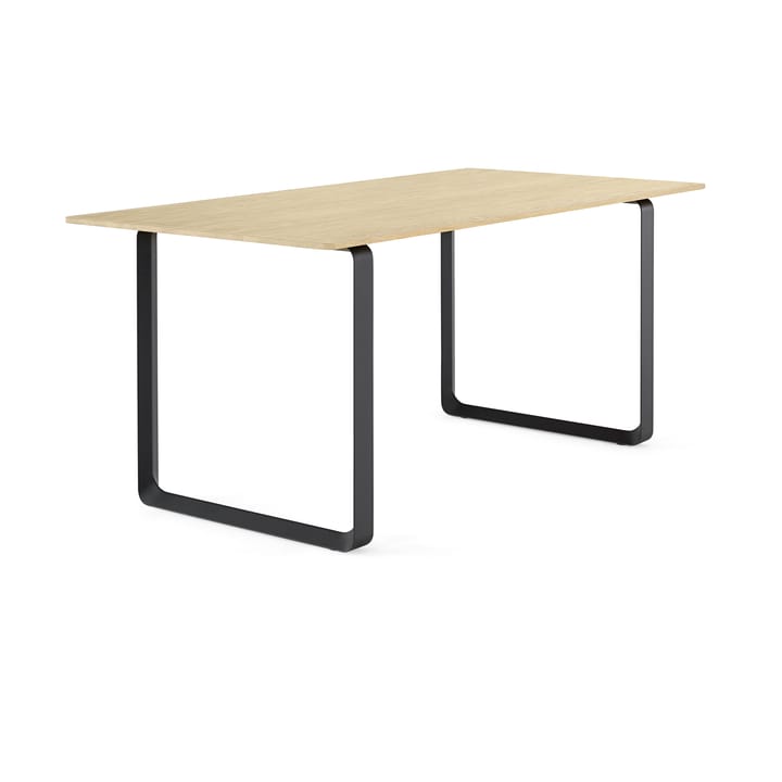 70/70 stół  170x85 cm - Solid smoked oak-Black - Muuto