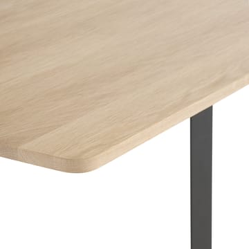 70/70 stół  170x85 cm - Solid smoked oak-Black - Muuto