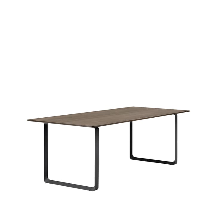 70/70 stół  225x90 cm - Solid smoked oak-Black - Muuto