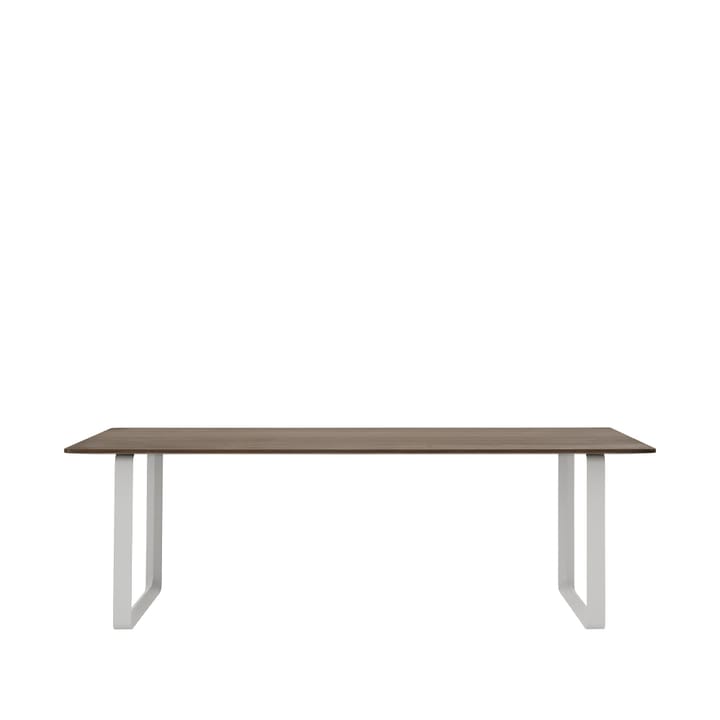 70/70 stół  225x90 cm - Solid smoked oak-Grey - Muuto