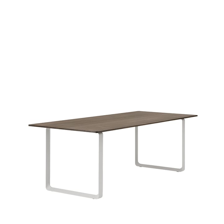 70/70 stół  225x90 cm - Solid smoked oak-Grey - Muuto