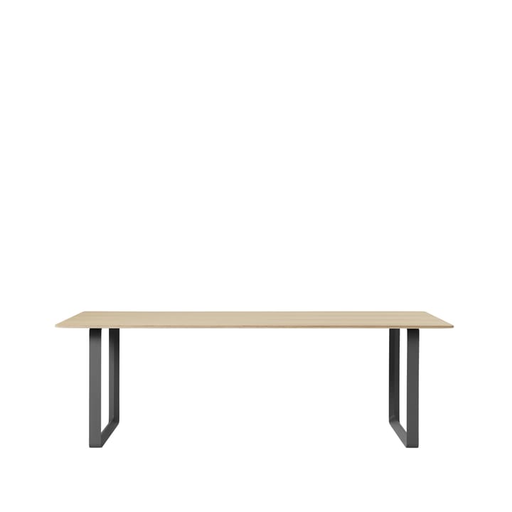 70/70 stół  255x108 cm - Oak veener-Plywood-Black - Muuto