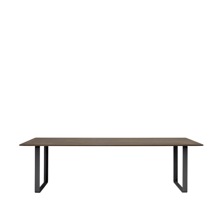 70/70 stół  255x108 cm - Solid smoked oak-Black - Muuto