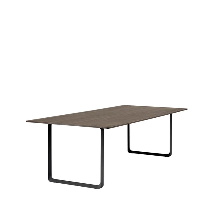 70/70 stół  255x108 cm - Solid smoked oak-Black - Muuto