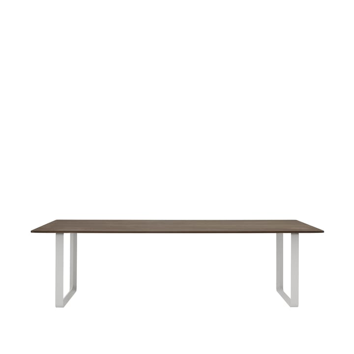 70/70 stół  255x108 cm - Solid smoked oak-Grey - Muuto