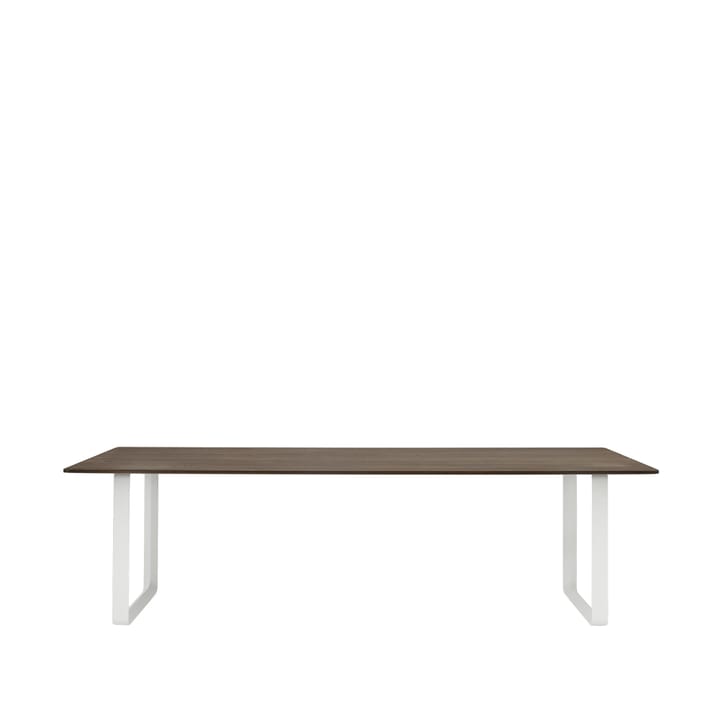 70/70 stół  255x108 cm - Solid smoked oak-White - Muuto