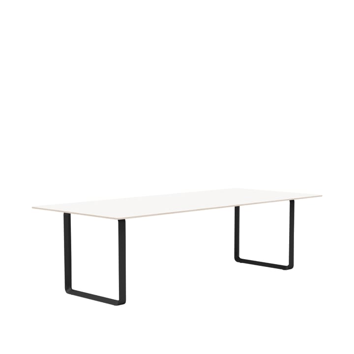 70/70 stół  255x108 cm - White laminate-Plywood-Black - Muuto