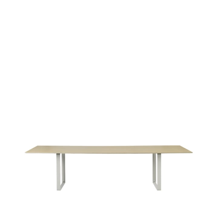 70/70 stół 295x108 cm - Oak veneer-Plywood-Grey - Muuto