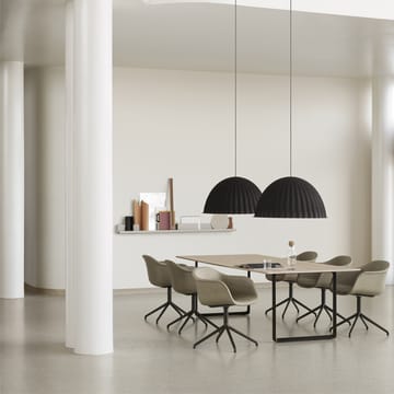 70/70 stół 295x108 cm - Solid smoked oak-Grey - Muuto