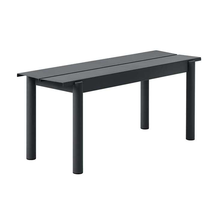 Ławka Linear Steel Bench 110x34 cm - Black - Muuto