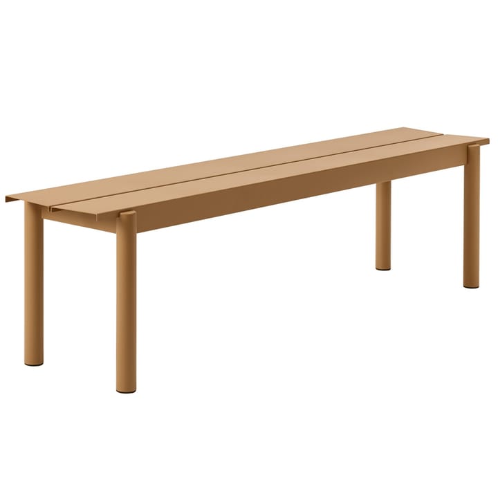 Ławka Linear Steel Bench 110x34 cm - Burnt orange - Muuto