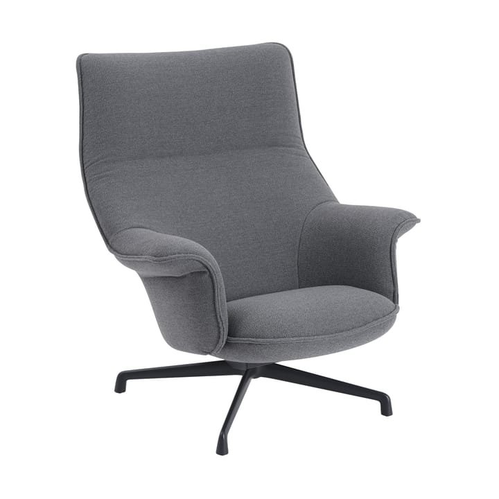 Doze fotel swivel base - Ocean 80-anthracite black - Muuto