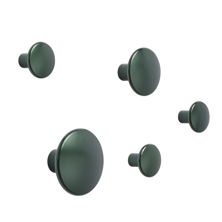 Hak na płaszcz The Dots metalowy 2,7 cm, Dark green Muuto