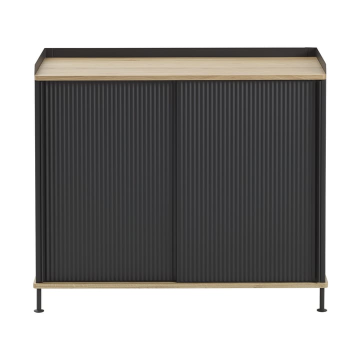 Kredens Enfold 100x45x85 cm - Laquered oak-anthracite black - Muuto