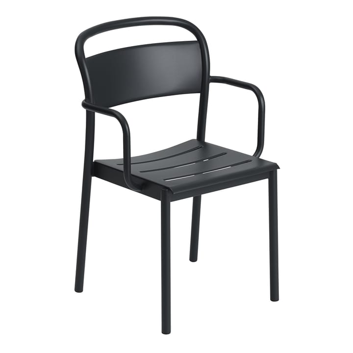 Krzesło Linear Steel Armchair - Black - Muuto